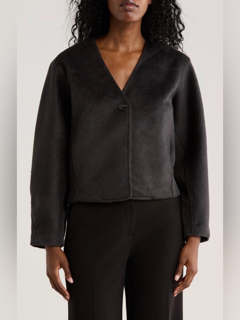 Elie Tahari Crop Jacket
in Charcoal Heather